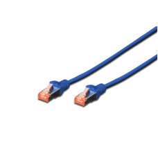 CAT 6A S/FTP patchkabel 1 m. blauw