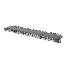 Digitus 19 inch ½U patchpanel 24 poorten CAT6