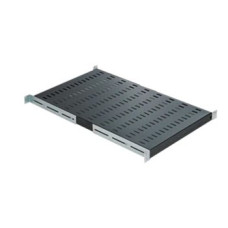 Mirsan 19 inch legplank voor 100 cm. diepe patchkast zwart